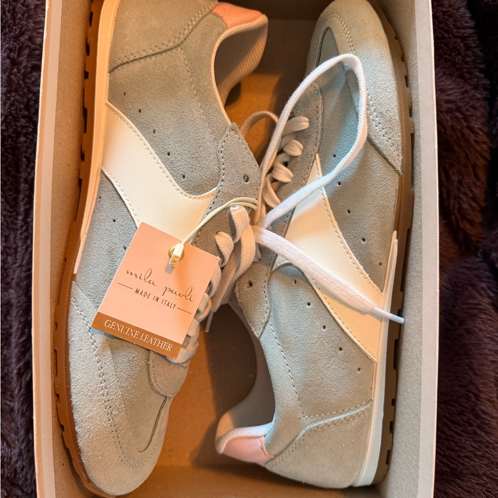 Mila Paoli Light Blue Sneakers